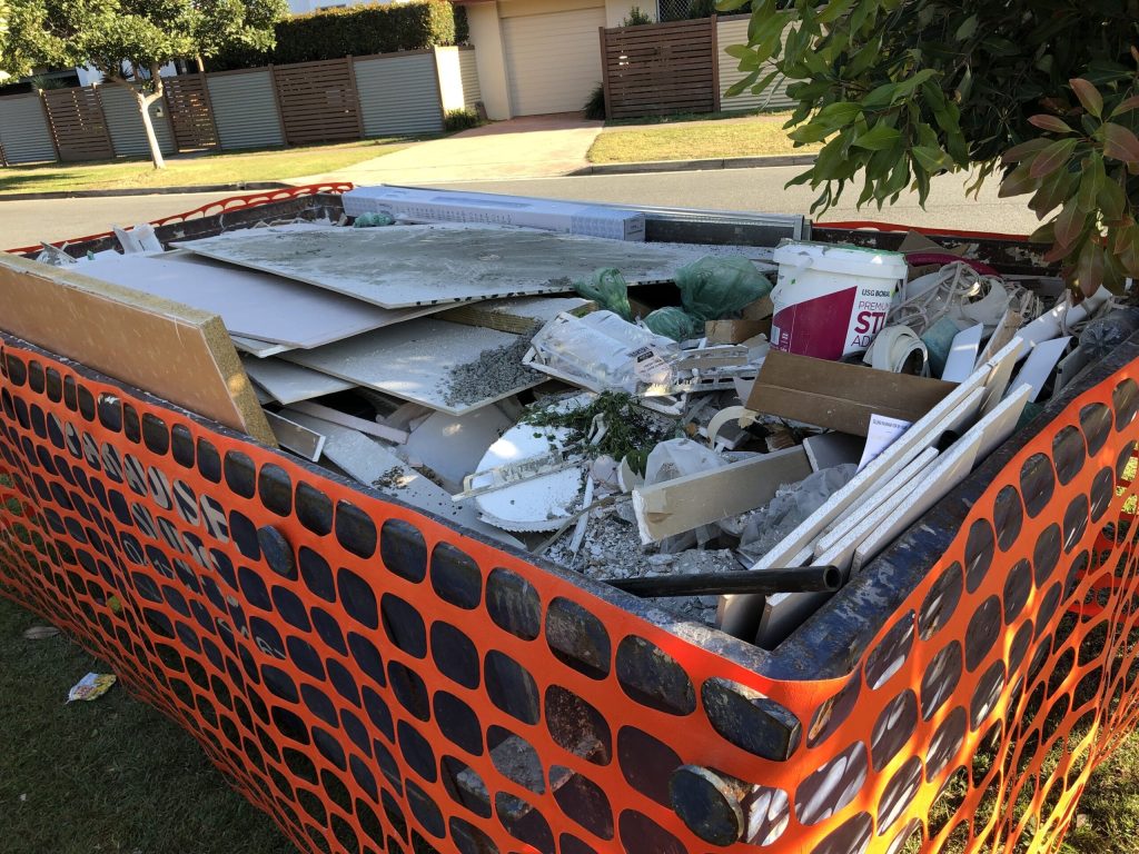 skip bin home renovation